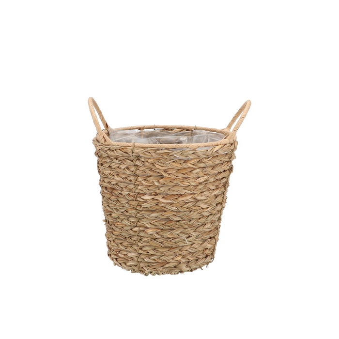 <h4>Seagrass Levi Basket Pot Natural 16x15cm</h4>
