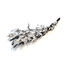 Jasminum leaves 60cm ±10pc per bunch preserved Silver