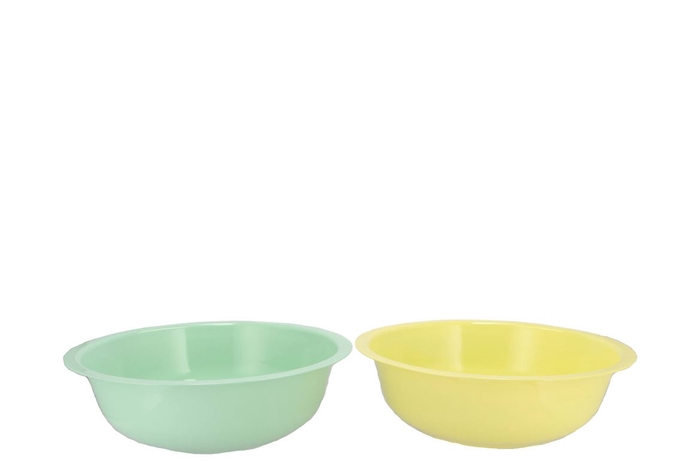 <h4>Zinc Basic Pastel Green/yellow Bowl 30x9cm</h4>