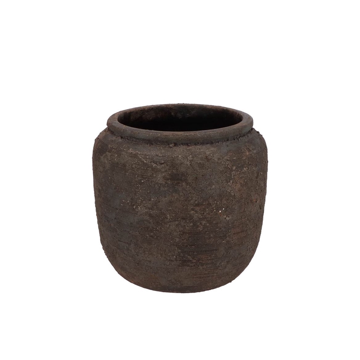 <h4>Batu Grey Pot 18x16cm</h4>