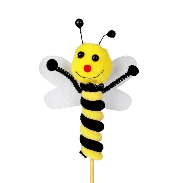 <h4>Pick Bee Swirl 8x8cm+50cm stick</h4>
