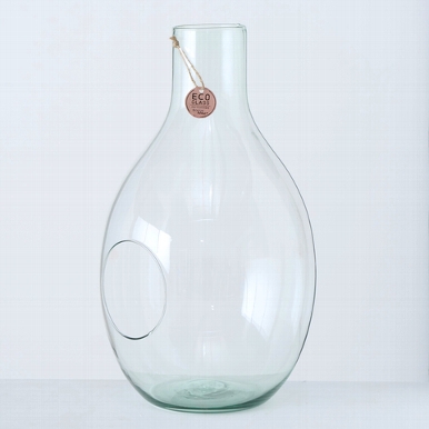 Vaas Eco-Glas, H 37 cm, Transparant