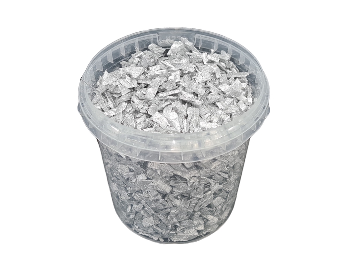 <h4>Wood chips 1 ltr bucket silver</h4>