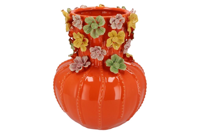<h4>Flower Orange Vase 26x33cm</h4>