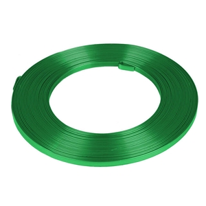 Aluminium wire flat - apple green 5mmx10m