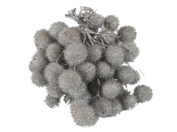 <h4>Small ball per bunch in poly silver</h4>