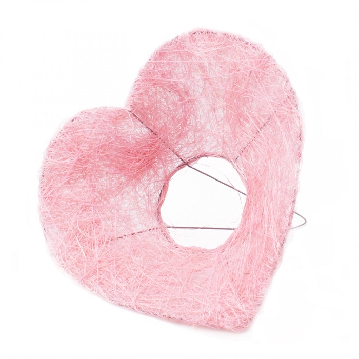 <h4>Mothersday Bouquetholder heart sisal 20cm</h4>