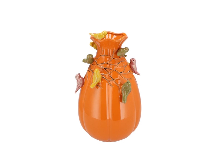 Bird Vase Cognac 12x12x15cm