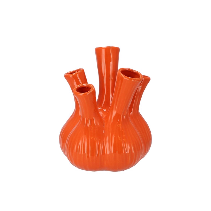 <h4>Aglio Shiny Orange Vase 22x28cm</h4>