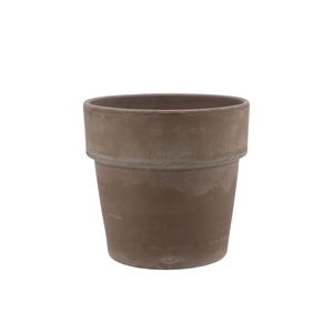 Terra Pot De Cylindre Gris 15x15cm Siliconé