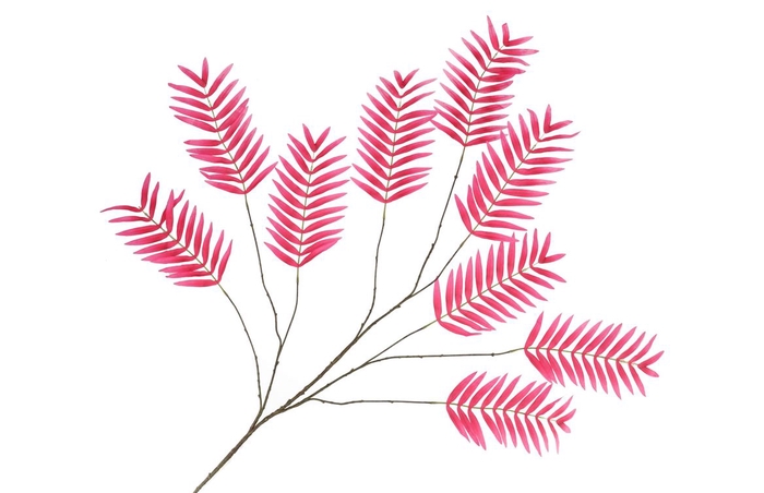 Silk Palm Leaf Pink 150cm