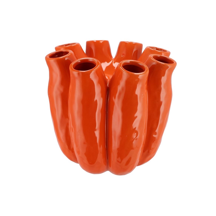 <h4>Luna Orange Tube Vase 28x28cm</h4>
