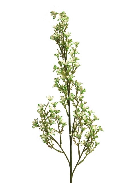 SILK FLOWERS - WILD BOUVARDIA MARNI SPRAY LARGE WHITE 79 CM
