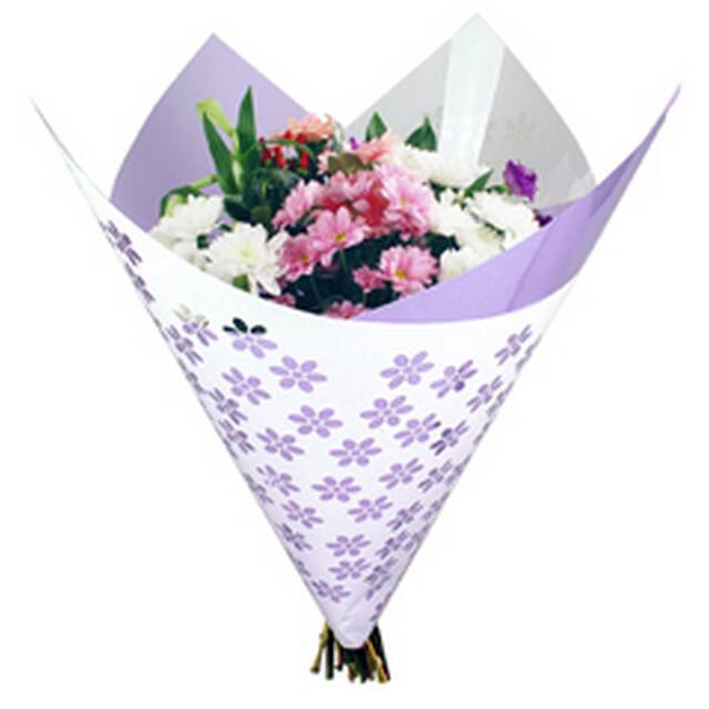 <h4>Vellen 80x90cm OPP50 Clear Flowers lila</h4>