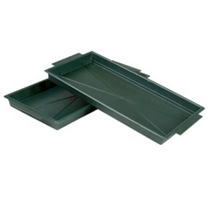 Oasis double brick tray 50x12cm green
