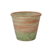 Concrete Pot Old Green/red 24x20cm