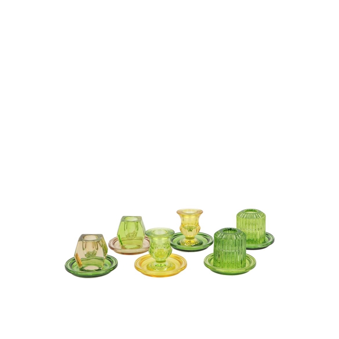 <h4>Bicolore Candle H Green Mix Ass P/1 8,5x6,5cm</h4>