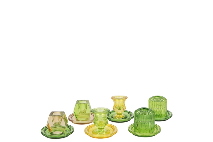 <h4>Bicolore Candle H Green Mix Ass P/1 8,5x6,5cm</h4>