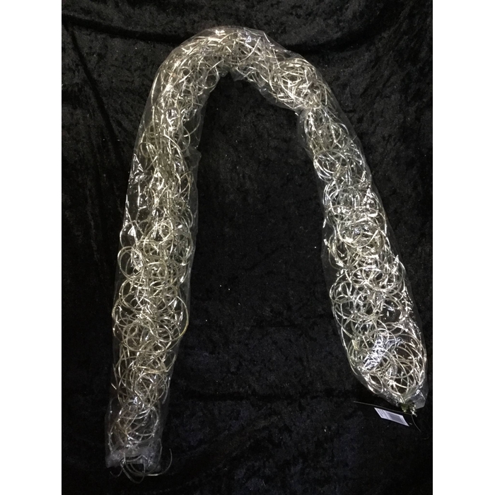 <h4>CURLED GARLAND 100CM WITH GLITTER CHAMPAGNE</h4>