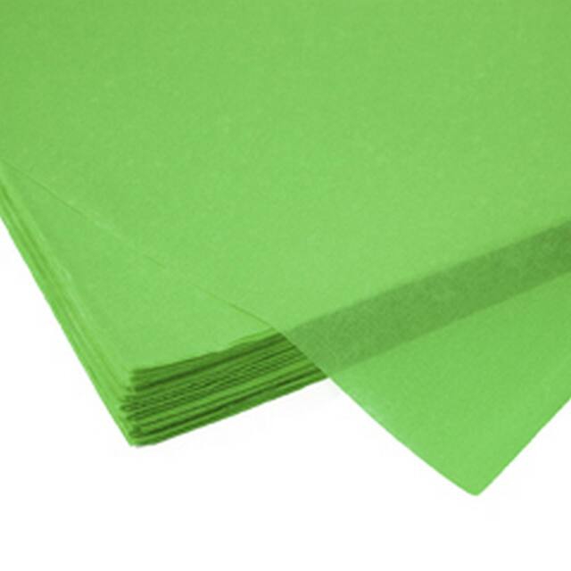 Paper sheets 50x75cm tissue 17gr.-480st. l . green
