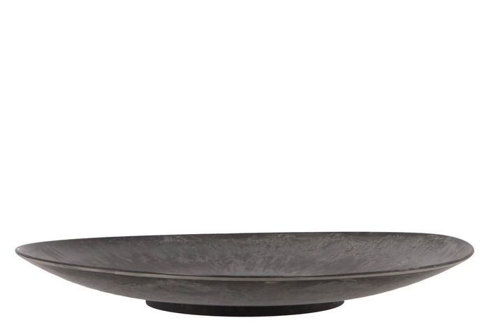 <h4>Melamine Plate Round Grey 45x6cm</h4>