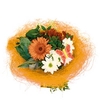 Bouquet holder sisal round loose Ø20cm orange