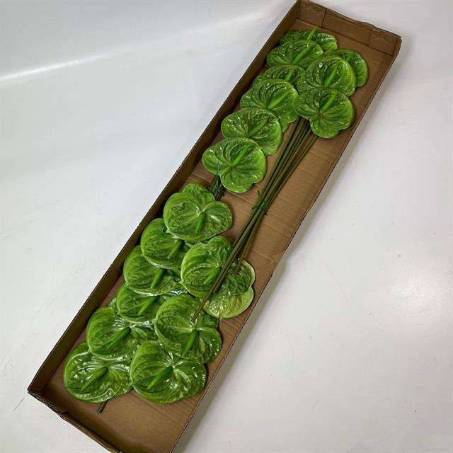Artificial Soft Touch Anthurium Green