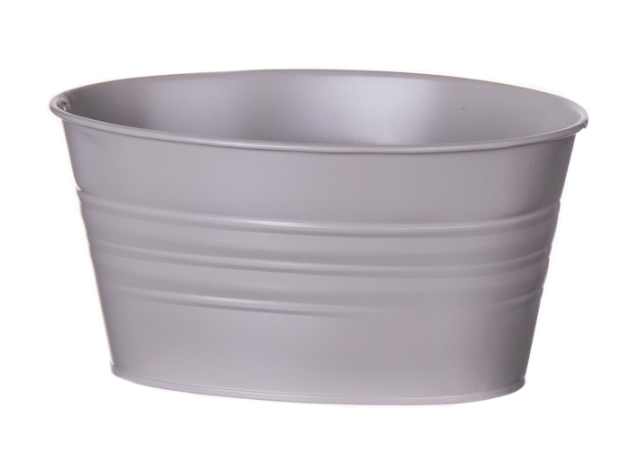 <h4>DF04-500067900 - Planter Yates oval 19x13.5x10 taupe grey</h4>