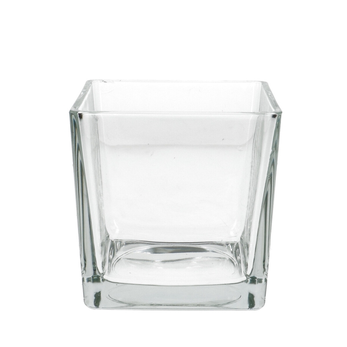 <h4>Glass cube taper d14 14cm</h4>