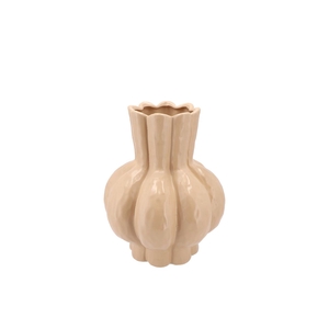 Garlic Sand Low Vase 21x25cm