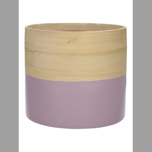 DF00-710830775 - Pot Mambu cylinder d18.5xh17 natural/lilac