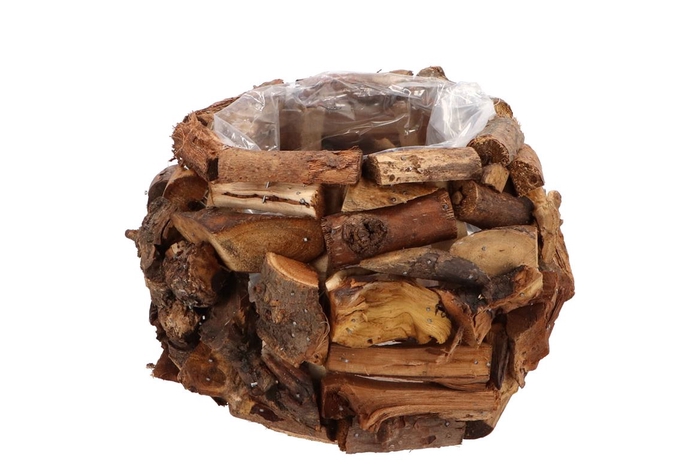 <h4>Driftwood Pot Naturel 20x14cm</h4>