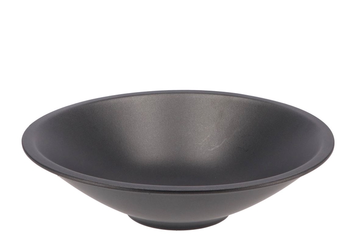 <h4>Ceramic Bowl Graphite Flat Round 33x9cm Nm</h4>