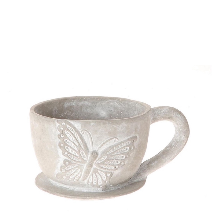 Ceramics Butterfly cup+sauc.19*15*9.5cm
