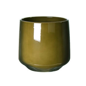 DF03-884617800 - Pot Puglia d26.2/29xh26 pistache glazed