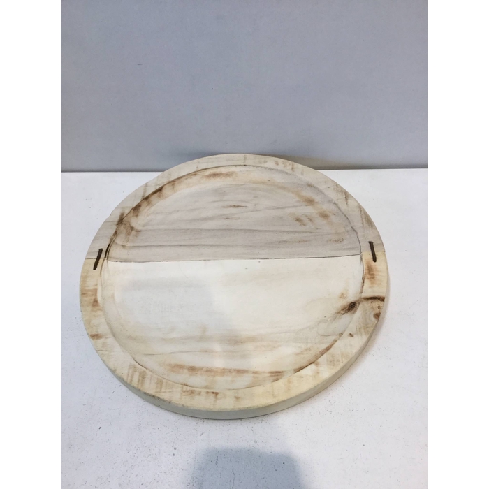 <h4>WOODEN PLATE ROUND D30X2 NATURAL</h4>