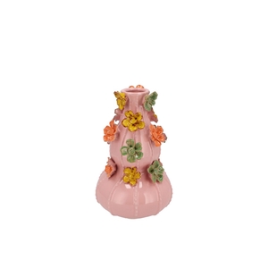 Flower Light Pink Vase Bubbels 14x22cm