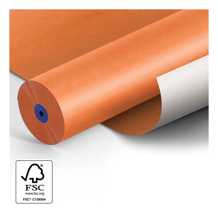 <h4>Papier: 50cm Starkraft Wit 50gr Fond Oranje 400m.</h4>