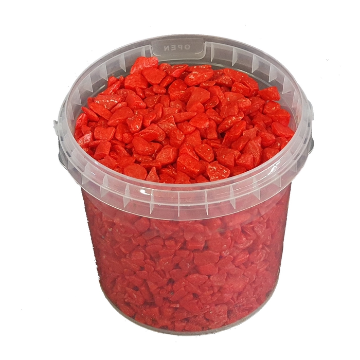 <h4>Rocks 1 ltr bucket Red</h4>