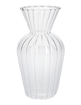 DF01-665290500 - Vase Swirl d6.2/7.4xh14 clear