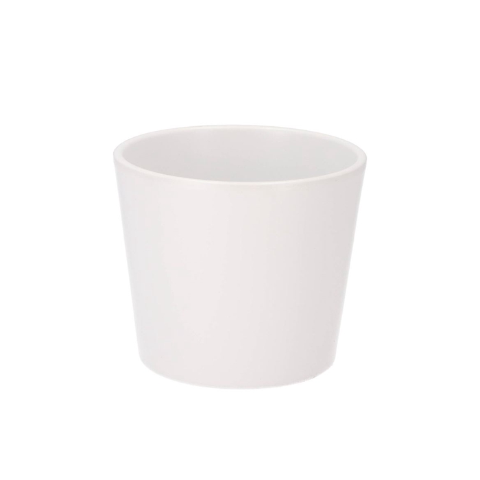 <h4>Ceramic Pot White Matt 13cm</h4>
