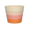DF06-720226247 - Basket Riley1 Multi d13.3xh11 cream/salmon/pink/orange
