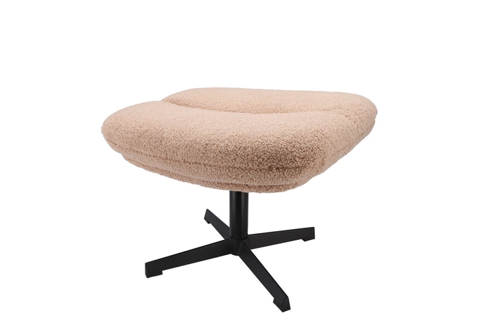 <h4>Lounge Footstool Teddy Taupe 56x45x40cm</h4>