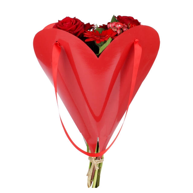 <h4>Bag Loving Heart carton 33xH35cmm red FSC</h4>