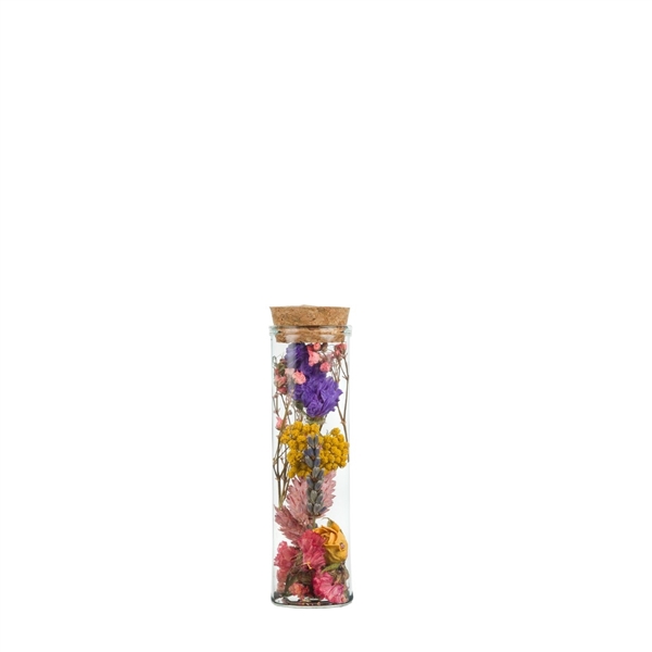 Droogbloemen-Wish Bottle Small 10cm-Multi