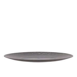Melamine Grey Plate Round 40x40x2cm