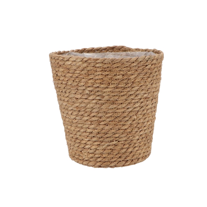 <h4>Seagrass Straw Basket Pot Brown 24x24cm</h4>