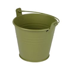 Bucket Sevilla zinc Ø8,2xH7,2cm - ES7 green matt