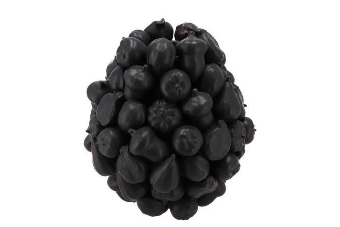 <h4>Forest Fruit Black Vase 20x22cm</h4>