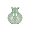 Mira Green Glass Cone Neck Sphere Vase 25x25x27cm